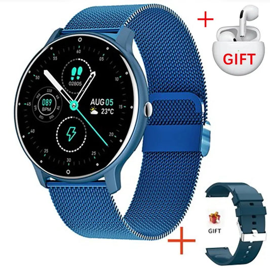 LIGE 2024 New Men Smart Watch Real-time Activity Tracker Heart Rate Monitor Sports Women Smart Watch Men Clock For Android IOS